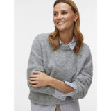 Vero Moda VERO MODA dame pullover VMNOVAH Pullover Medium grey melange