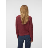 Vero Moda VERO MODA dame pullover VMNOVAH Pullover Windsor Wine MELANGE