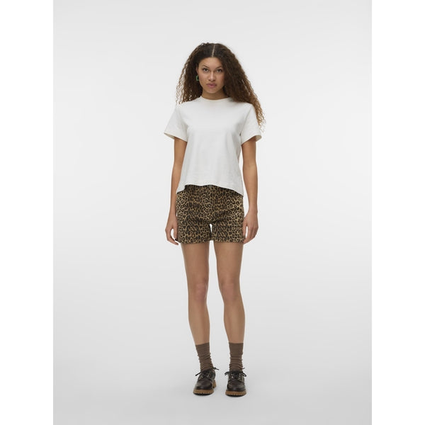 Vero Moda VERO MODA dame shorts VMTESS Shorts Silver Mink LEOPARD