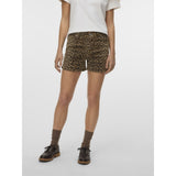 Vero Moda VERO MODA dame shorts VMTESS Shorts Silver Mink LEOPARD