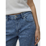 Vero Moda VERO MODA dame shorts VMTESS Shorts Medium Blue Denim HEART