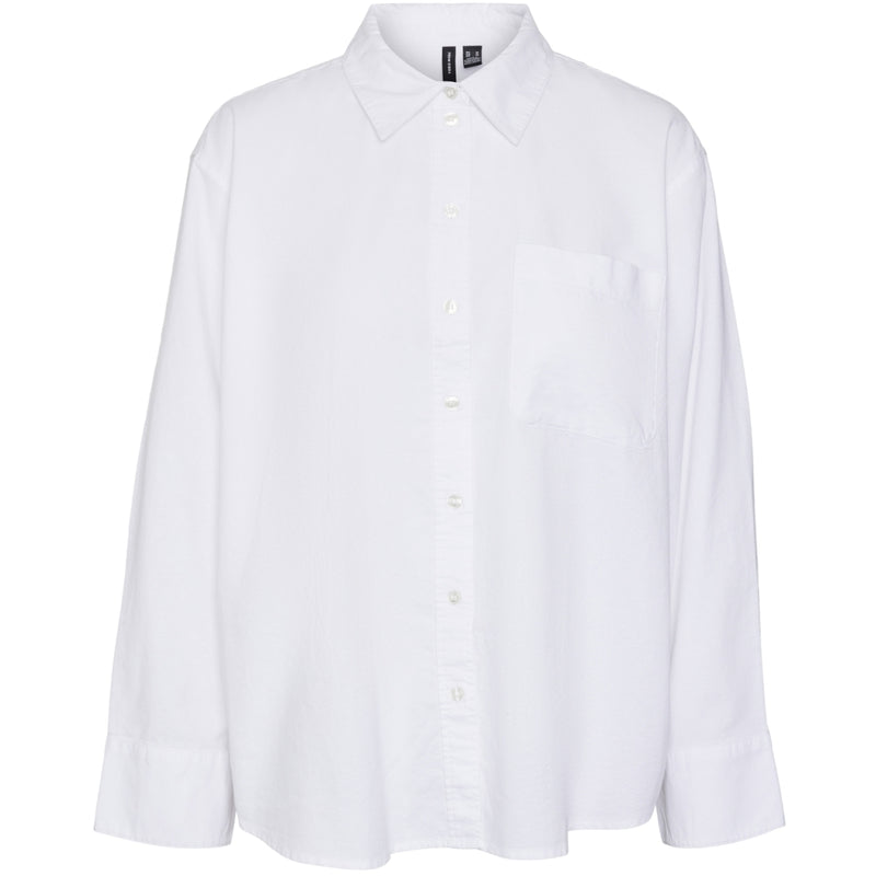 Vero Moda VERO MODA dame skjorte VMIDA Shirt Bright White