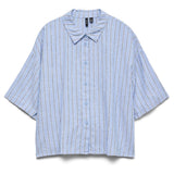 Vero Moda VERO MODA dame skjorte VMLINN Shirt Cornflower Blue LIVA Navy Blazer