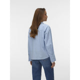 Vero Moda VERO MODA dame skjorte VMMONDAY Shirt Cashmere Blue Jima