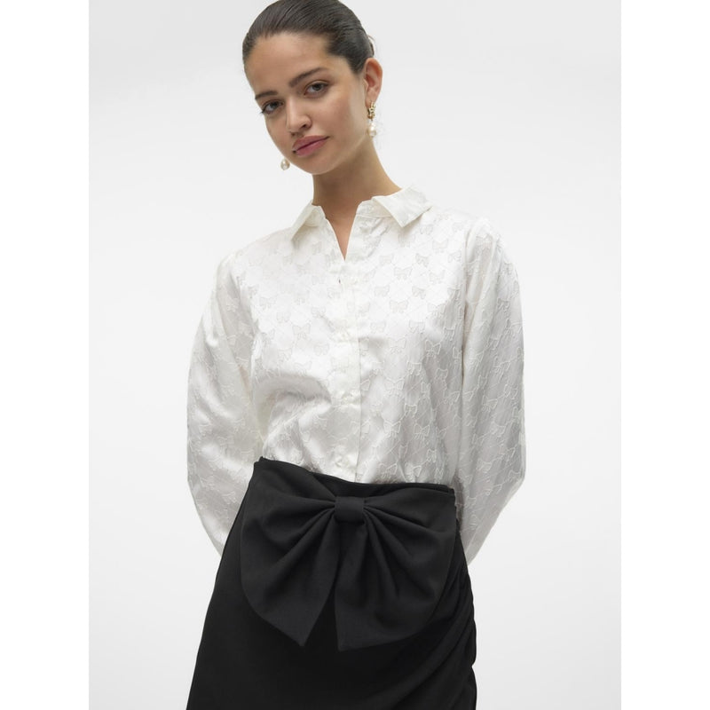 Vero Moda VERO MODA dame skjorte VMVIGA Shirt Snow white