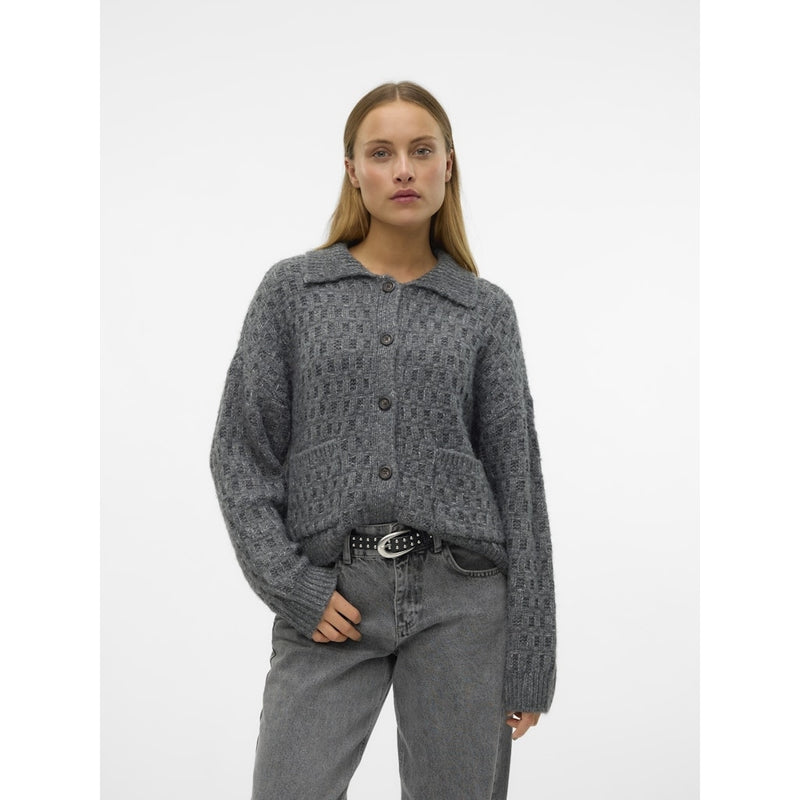 Vero Moda VERO MODA dame strik VMCARLIE Knit Medium grey melange