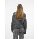 Vero Moda VERO MODA dame strik VMCARLIE Knit Medium grey melange