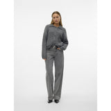 Vero Moda VERO MODA dame strik VMCARLIE Knit Medium grey melange