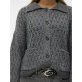 Vero Moda VERO MODA dame strik VMCARLIE Knit Medium grey melange