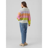 Vero Moda VERO MODA dame strik VMCRUZ Knit Birch W. SKYWAY/TANGERINE/SACHET/SULPHUR