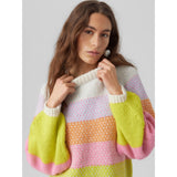 Vero Moda VERO MODA dame strik VMCRUZ Knit Birch W. SKYWAY/TANGERINE/SACHET/SULPHUR