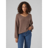 Vero Moda VERO MODA dame strik VMERIN Knit Brown Lentil