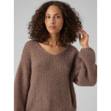 Vero Moda VERO MODA dame strik VMERIN Knit Brown Lentil