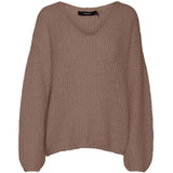 Vero Moda VERO MODA dame strik VMERIN Knit Brown Lentil