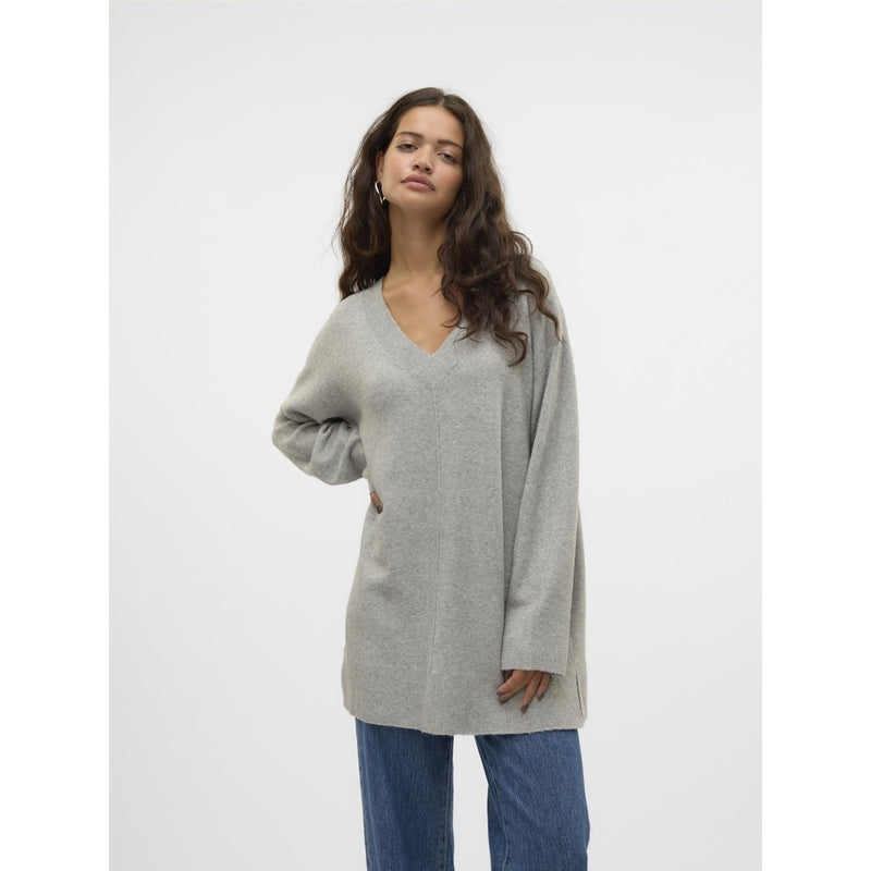 Vero Moda VERO MODA dame strik VMESTI Knit Light Grey Melange