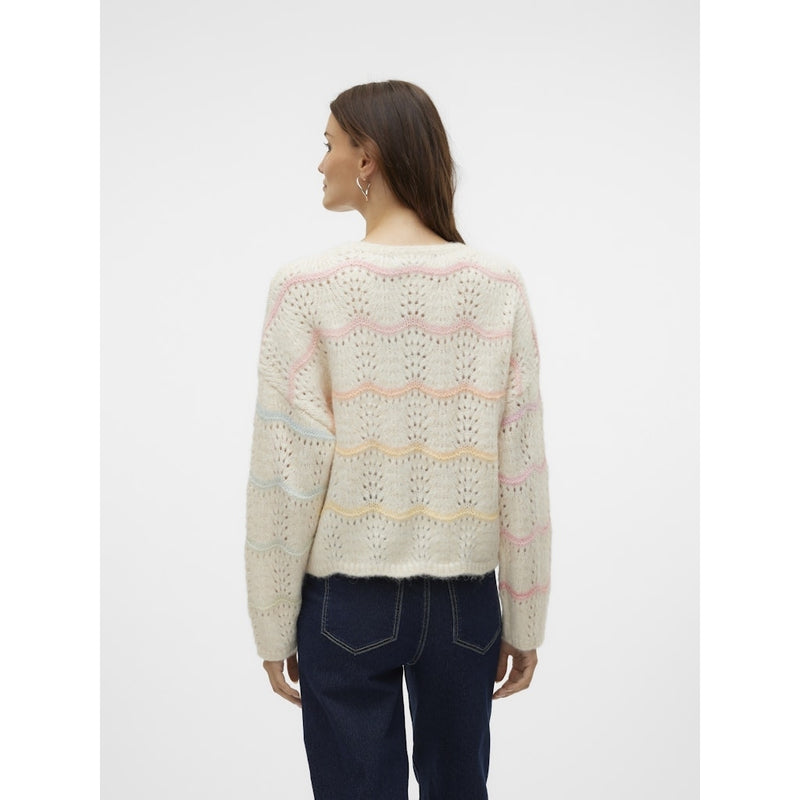 Vero Moda VERO MODA dame strik VMHATTY Knit Birch W SPACE DYE
