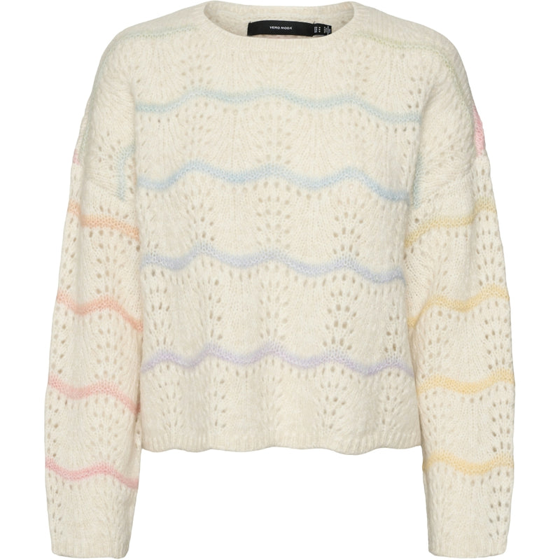 Vero Moda VERO MODA dame strik VMHATTY Knit Birch W SPACE DYE