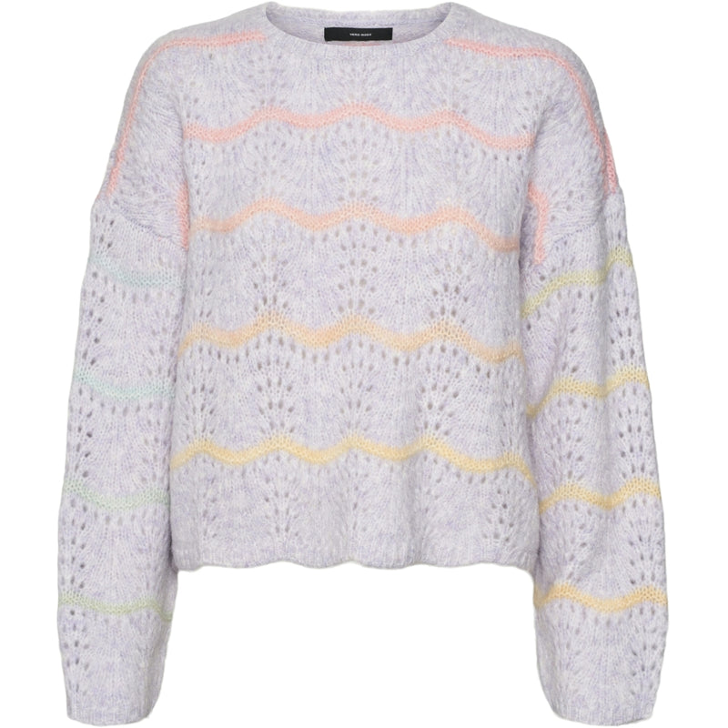 Vero Moda VERO MODA dame strik VMHATTY Knit Purple Heather W SPACE DYE
