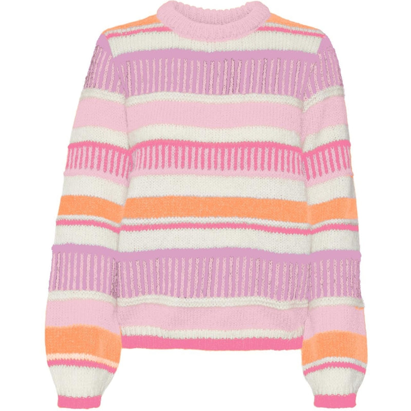 Vero Moda VERO MODA dame sweater VMNEWEMBRACE Knit Parfait Pink TANGERINE/BIRCH/PINK COSMOS/PASTEL LA