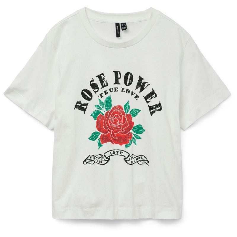 Vero Moda VERO MODA dame t-shirt VMSIGNE T-shirt Snow White ROSE POWER