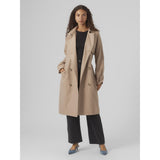 Vero Moda VERO MODA dame trenchcoat VMDOREEN Jacket Silver Mink