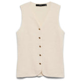 Vero Moda VERO MODA dame vest VMSILVIA Vest Birch W. GOLD BUTTONS