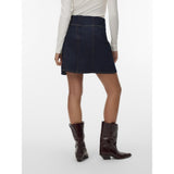 Vero Moda VERO MODA nederdel AWRILA Skirt Dark Blue Denim Rinse
