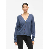 VILA VILA DAME CARDIGAN VIRIL Restudsalg Vintage Indigo Dark Melange