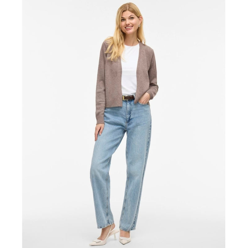 VILA VILA DAME CARDIGAN VIRIL SHORT L/S KNIT CARDIGAN-NOOS Cardigan Falcon Melange