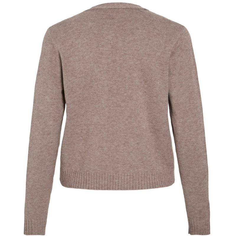 VILA VILA DAME CARDIGAN VIRIL SHORT L/S KNIT CARDIGAN-NOOS Cardigan Falcon Melange