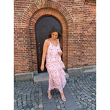 VILA VILA DAME KJOLE VIHARLEY Dress Sea Pink SMALL FLOWERS