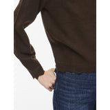 VILA VILA DAME STRIKTRØJE VINIKOLINA Blouse Coffee Bean Melange