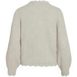VILA VILA DAME STRIKTRØJE VINIKOLINA Restudsalg Super Light Natural Melange