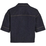 VILA VILA DAME TOP VILEVA Top Dark Blue Denim