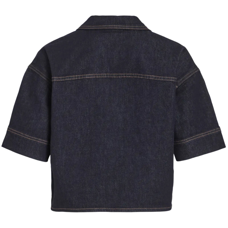 VILA VILA DAME TOP VILEVA Top Dark Blue Denim