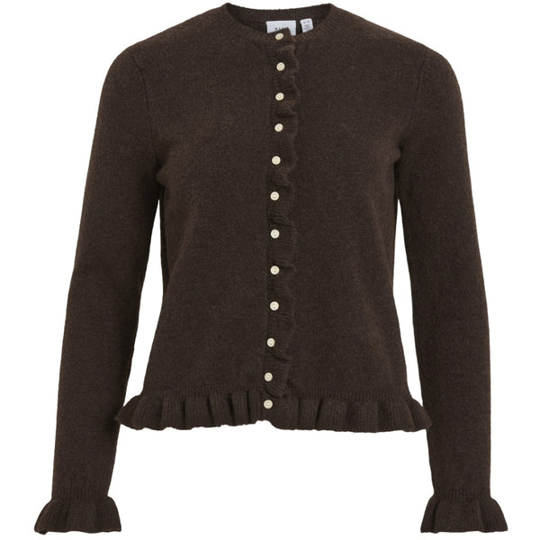 VILA VILA Dame Cardigan VIJacia Knit Coffee Bean Melange