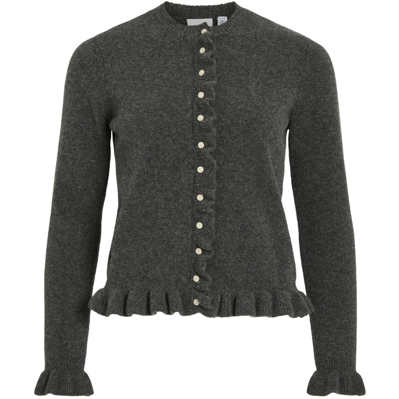 VILA VILA Dame Cardigan VIJacia Knit Medium grey melange