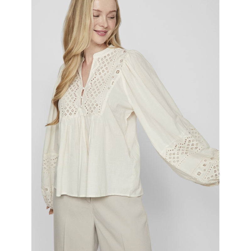 VILA VILA dame bluse VIDULLI Blouse Birch