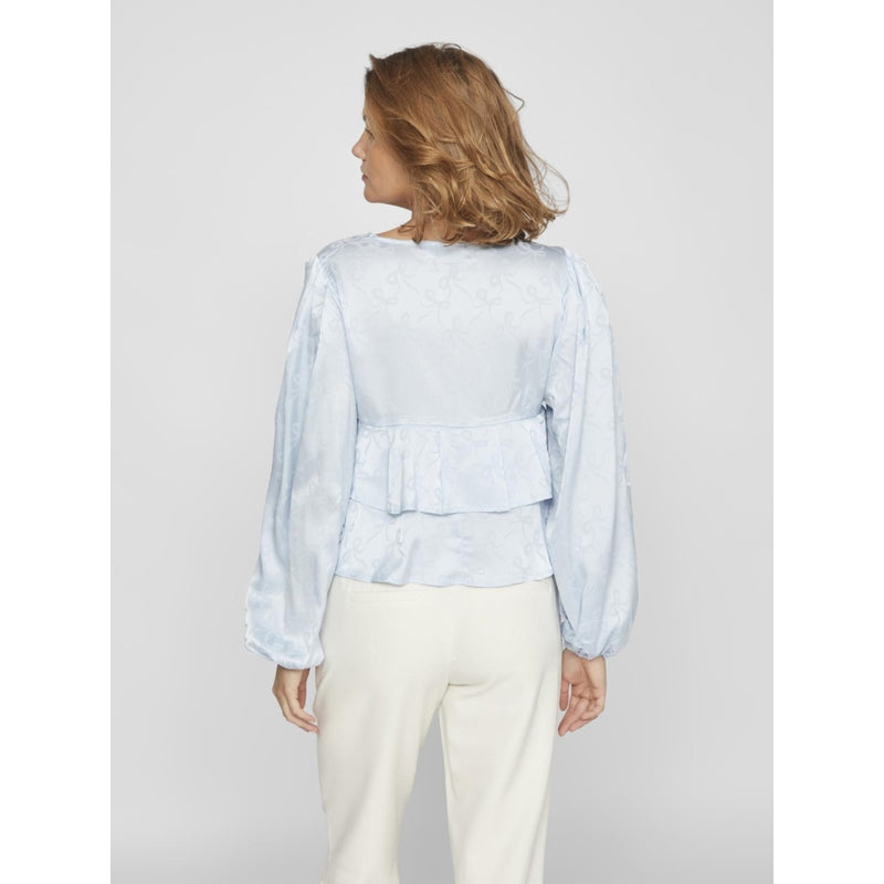 VILA VILA dame bluse VIMALUNA Blouse Kentucky blue