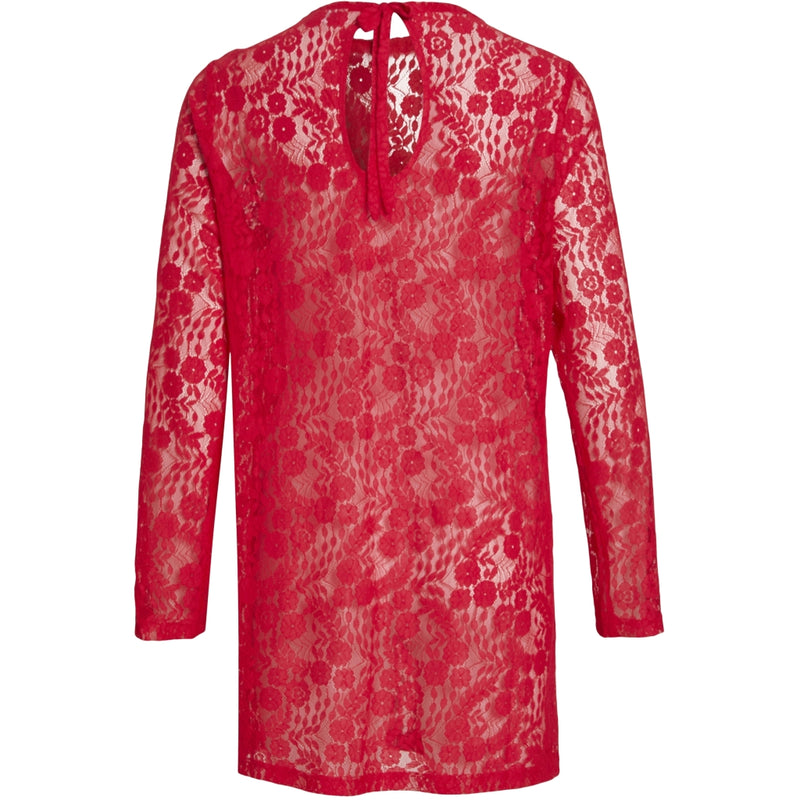 VILA VILA dame bluse VISELLY Blouse Poppy Red