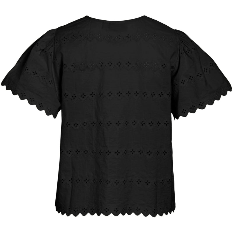 VILA VILA dame bluse VIWASAT Blouse Black Beauty