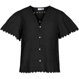 VILA VILA dame bluse VIWASAT Blouse Black Beauty