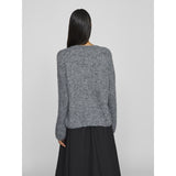VILA VILA dame cardigan VIBOWS Cardigan Medium grey melange