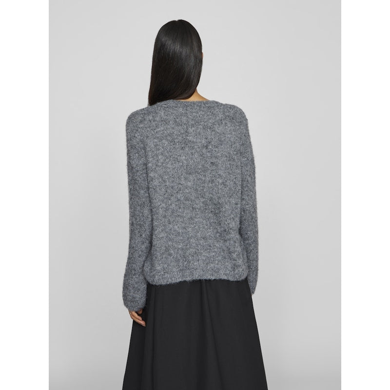 VILA VILA dame cardigan VIBOWS Cardigan Medium grey melange