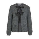 VILA VILA dame cardigan VIBOWS Cardigan Medium grey melange