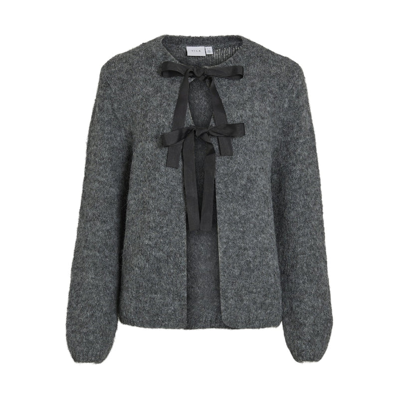 VILA VILA dame cardigan VIBOWS Cardigan Medium grey melange