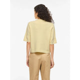 VILA VILA dame cardigan VILIGA Cardigan Pastel Yellow MELANGE
