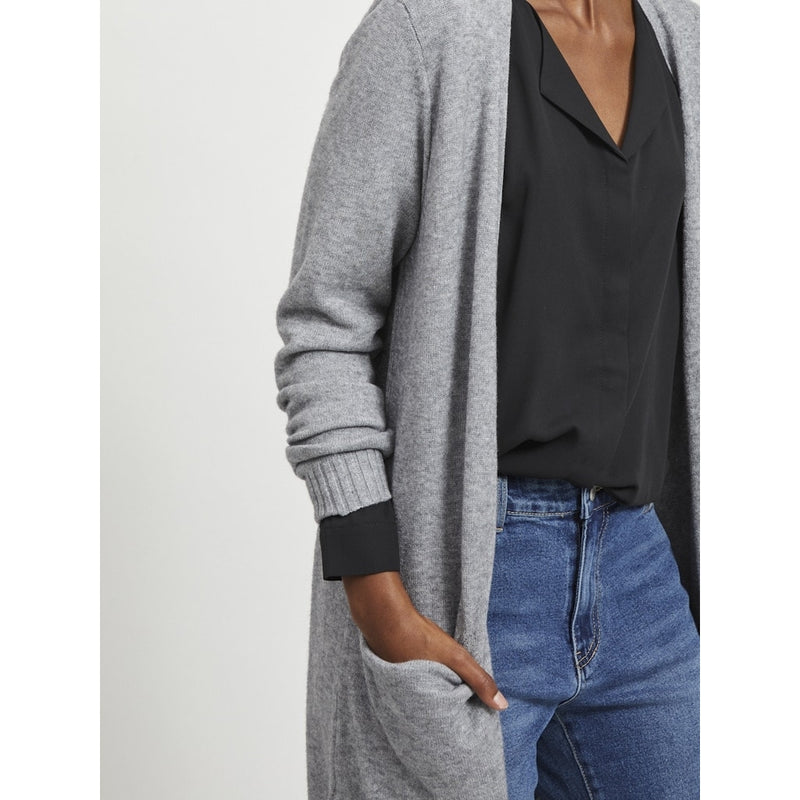 VILA VILA dame cardigan VIRIL Cardigan Medium grey melange