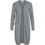 VILA VILA dame cardigan VIRIL Cardigan Medium grey melange