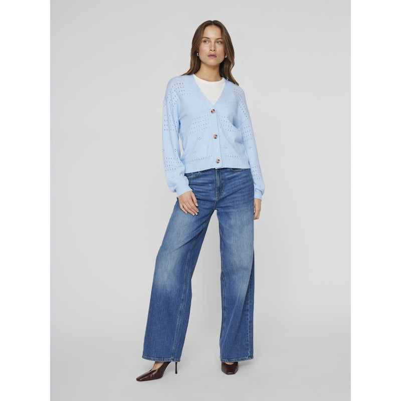 VILA VILA dame cardigan VIRIL Cardigan Kentucky Blue MELANGE